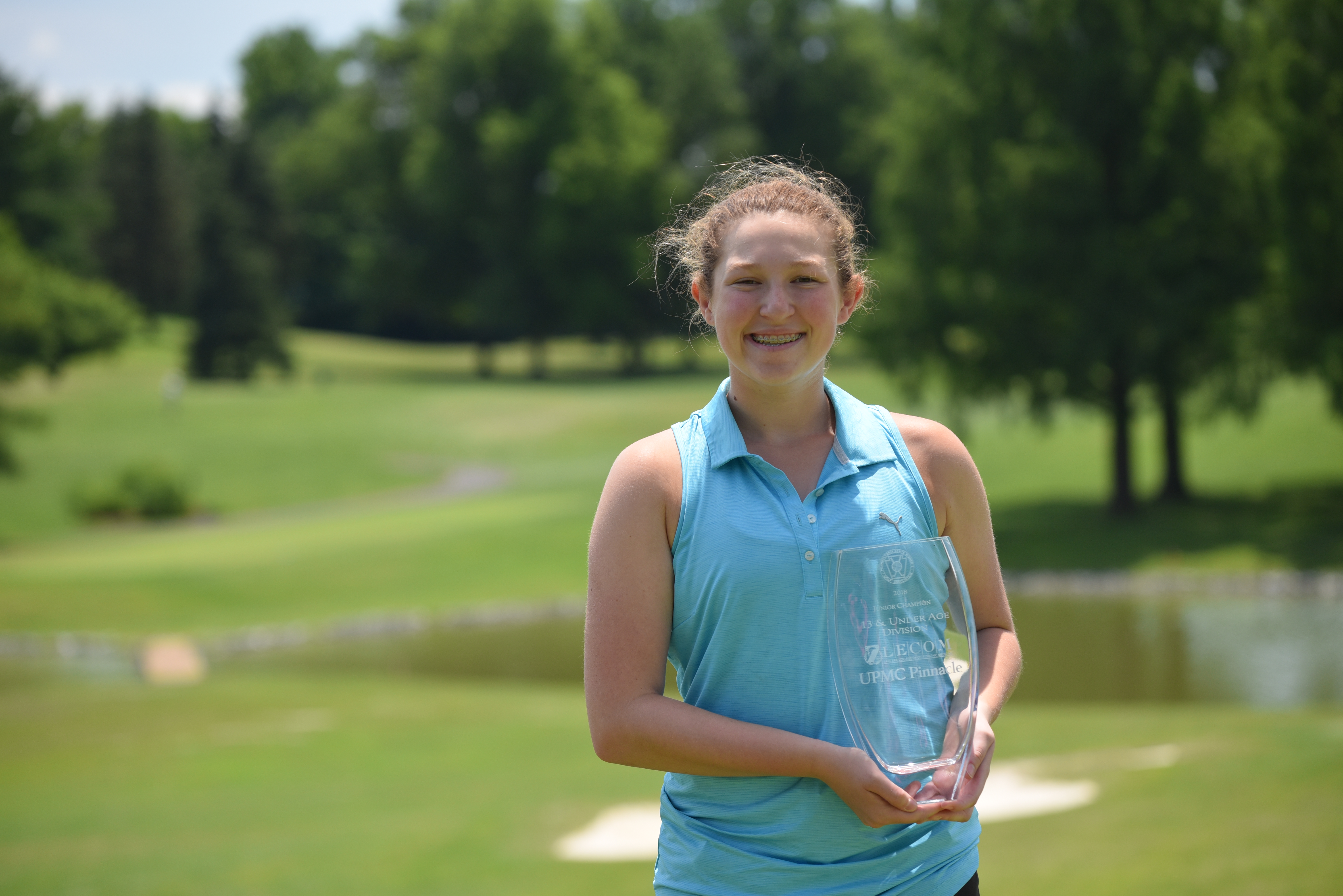 2018 Junior-Junior Girls' Champion Megan Adelman of Bala Golf Club.